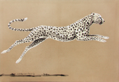 Bild Laufender Gepard von Uli Aschenborn